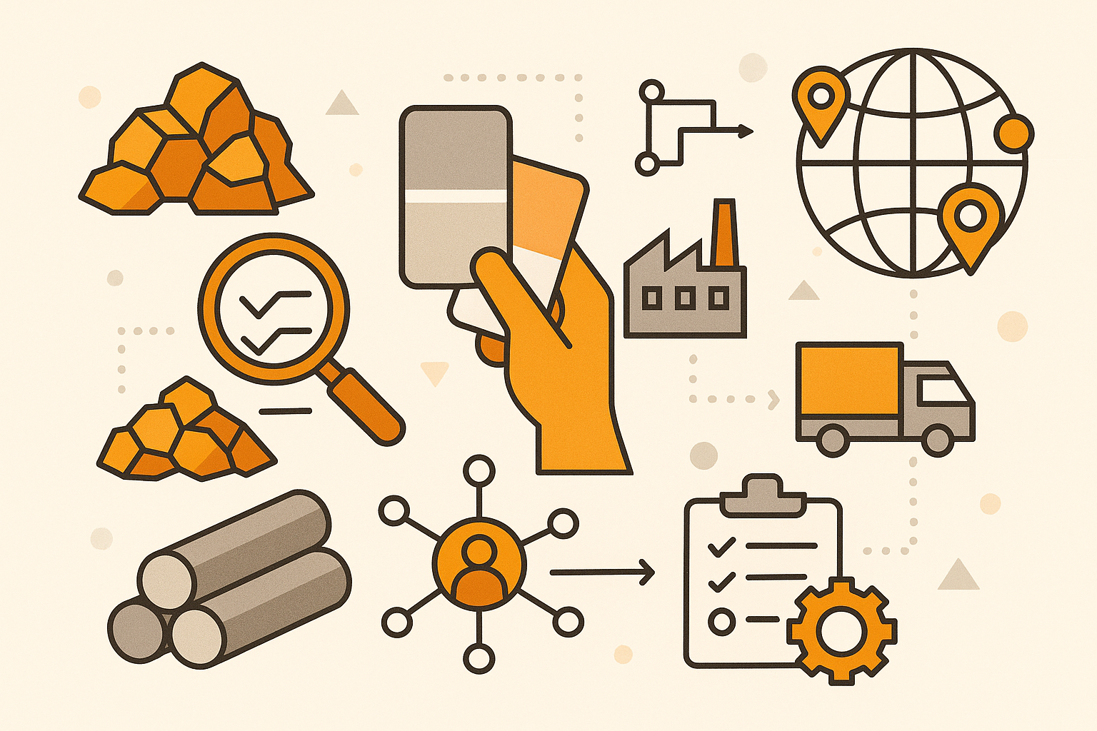 Material Sourcing Services illustration